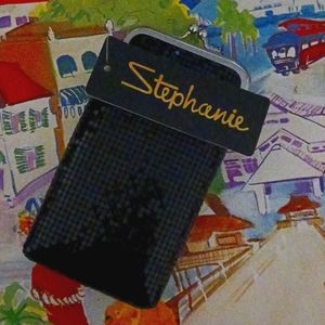 Stephanie Imports Black Silk Mesh Cigarette Case - NEW WITH TAGS IN ORIGINAL BOX